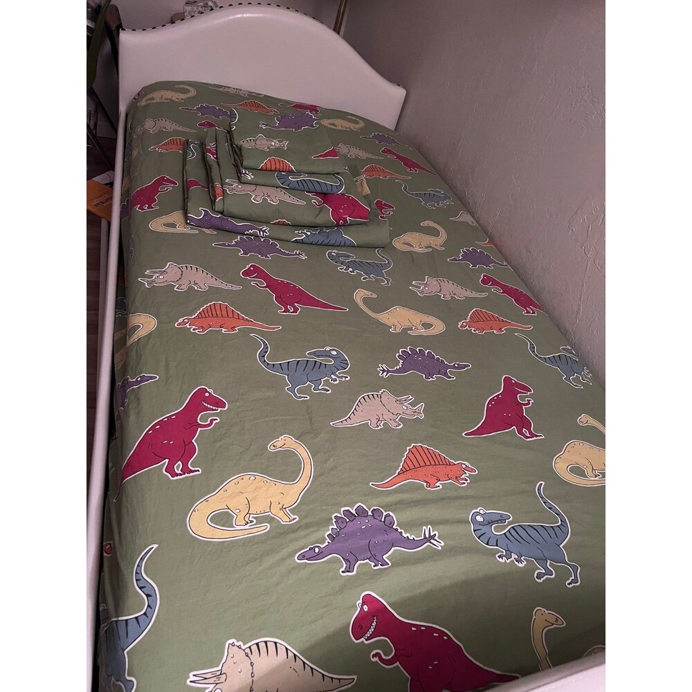 Full Cotton Dino Bedding